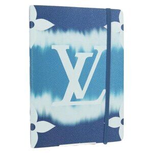 LOUIS VUITTON Monogram Escal Kaye Clemence Note Cover Blue DF0210 Auth gh1624M